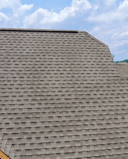 Roof replacement in progress on a Highlands Ranch home