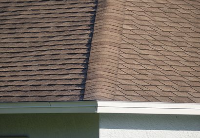 Close up of impact rated architectural shingle texture